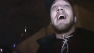 Slender eighteen gets banged! on college campus by a stud