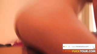 Shy Amateur Hispanic 18 Year Old Riding my Long Penis as a