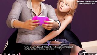 Double Homework | Turned On blonde 19 year old mistress tries to distract