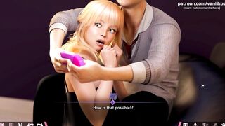 Double Homework | Turned On blonde 19 year old mistress tries to distract