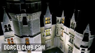 Ines Lenvin submissive to several guys inside a FETISH club