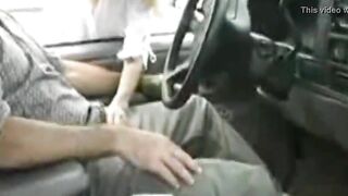19 Yo skank blows teachers dick inside the parking lot!