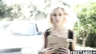 Slim Blonde Haley Reed Gets Double Vaginal Creampied From Tiny