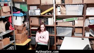 Shoplifter 18 year old Detained and Pounded By Guard