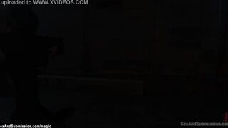 Bent over big titted MILF hard plowed