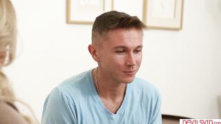 Stepson butt fucking big tit blonde stepmom