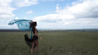 On top of Hill into Windly Weather