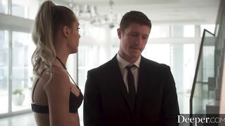 Deeper. Oliver can't resist temptresses Avery & Vanna's challenge