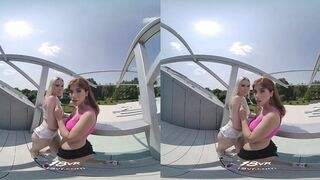 Marina Gold And Mimi Cica Getting Long Dick Into A 3 Way VR