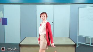 The professor fucks a schoolgirl with the class watching