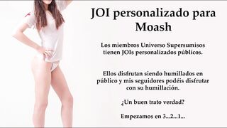 JOI voz española. Para ti, supersumiso.