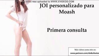 JOI voz española. Para ti, supersumiso.
