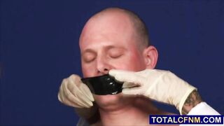 Bound patient blown off by 3 nurses