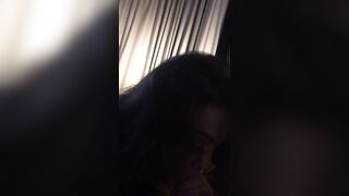Keep sucking off after he ejaculates then suck it all out