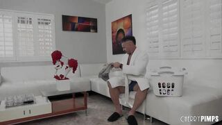 Hot Step Daughter Fucks Stepdad to Keep Her Dancer Concealed