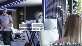 Lusty stepsister gets screwed