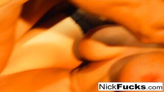 Nick fucks 2 babe blondes