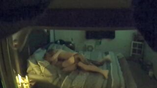 Bull fucks my Hot bimbo ex-wife clothed into her whore outfit.