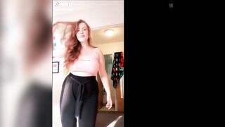 Tiktok (34) - Braless amateur flashes huge breasts view through