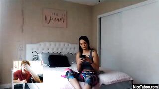 Kinky bro watched freaky friend Jaye Summers inside solo action