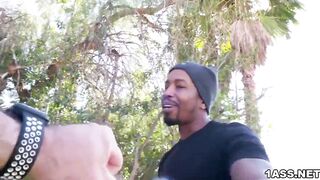Dazzling blonde mom Nikki Benz loving a long ebony penis