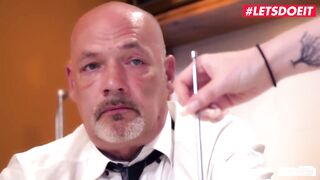 LETSDOEIT - Slutty German Secretary Gets All Soak On Her