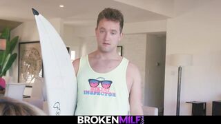 Vulgar Step-Milf Dana DeArmond Seducing Her Pure Surfer Step-Son