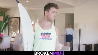 Vulgar Step-Milf Dana DeArmond Seducing Her Pure Surfer Step-Son