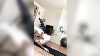 cunt with mouth inside white catsuit high heels boots Cutie