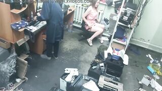 Slutty Blonde Outdoors Masturbates Next to Stranger