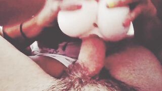 pregnant uses dildos to please her mistress and hubby