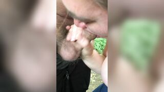 BBW fiance sucking off off stranger part two