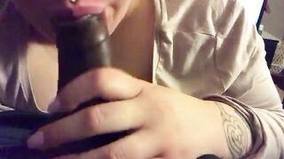 inked bbw interracial bj