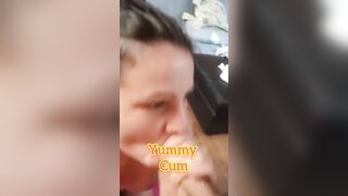 Lusty ex-wife give soak fellatio & then films her oral sex