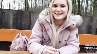 18yo wird Outdoors auf Tisch gefickt!!