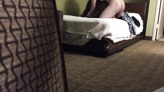 BBW enjoy huge white dick