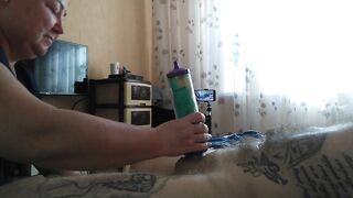 helped me cum by jerking off my penis