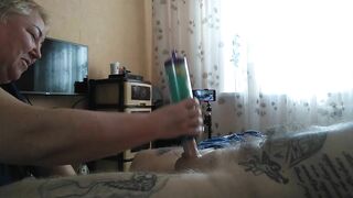 helped me cum by jerking off my penis