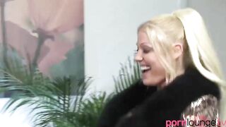 Glamorous big titted babes into three-way