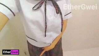 18yo Filipina schoolgirl squirt buckets