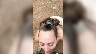 Sucking Off Off my BFFs Hubby while Camping