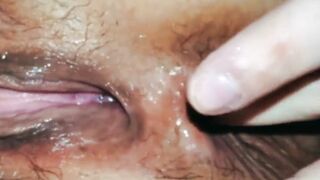 HUBBY AND WIFES TOYING BUSHY ASSHOLE