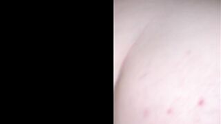Huge ass white chick gets multiple cumshot compilation