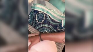 Huge ass white chick gets multiple cumshot compilation