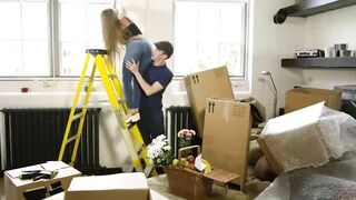 Wifey from Germany pounded her neighbors when they moved into