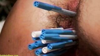 tight bushy mom deep butt toyed and banged!