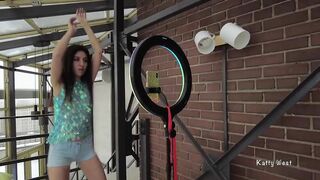 Nailed my stepsister while she was filming tiktok and multip
