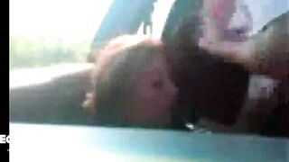 Bae cougar banged! on a vehicle
