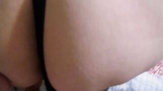 G from 06-11-2021 - Ebony g-string and thigh highs.