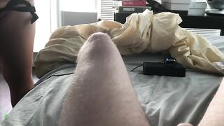 First Time Pegged Gf Fucks Me Makes Me Cum on Web Cam